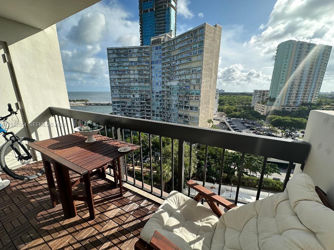 2333 Brickell Avenue, Unit 1108 Miami, FL 33129 - Photo 17 of 17 a balcony view with a couple of chairs