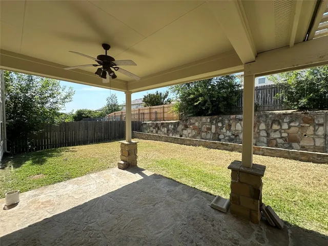 a swimming pool with a yard