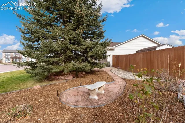 a backyard of a house