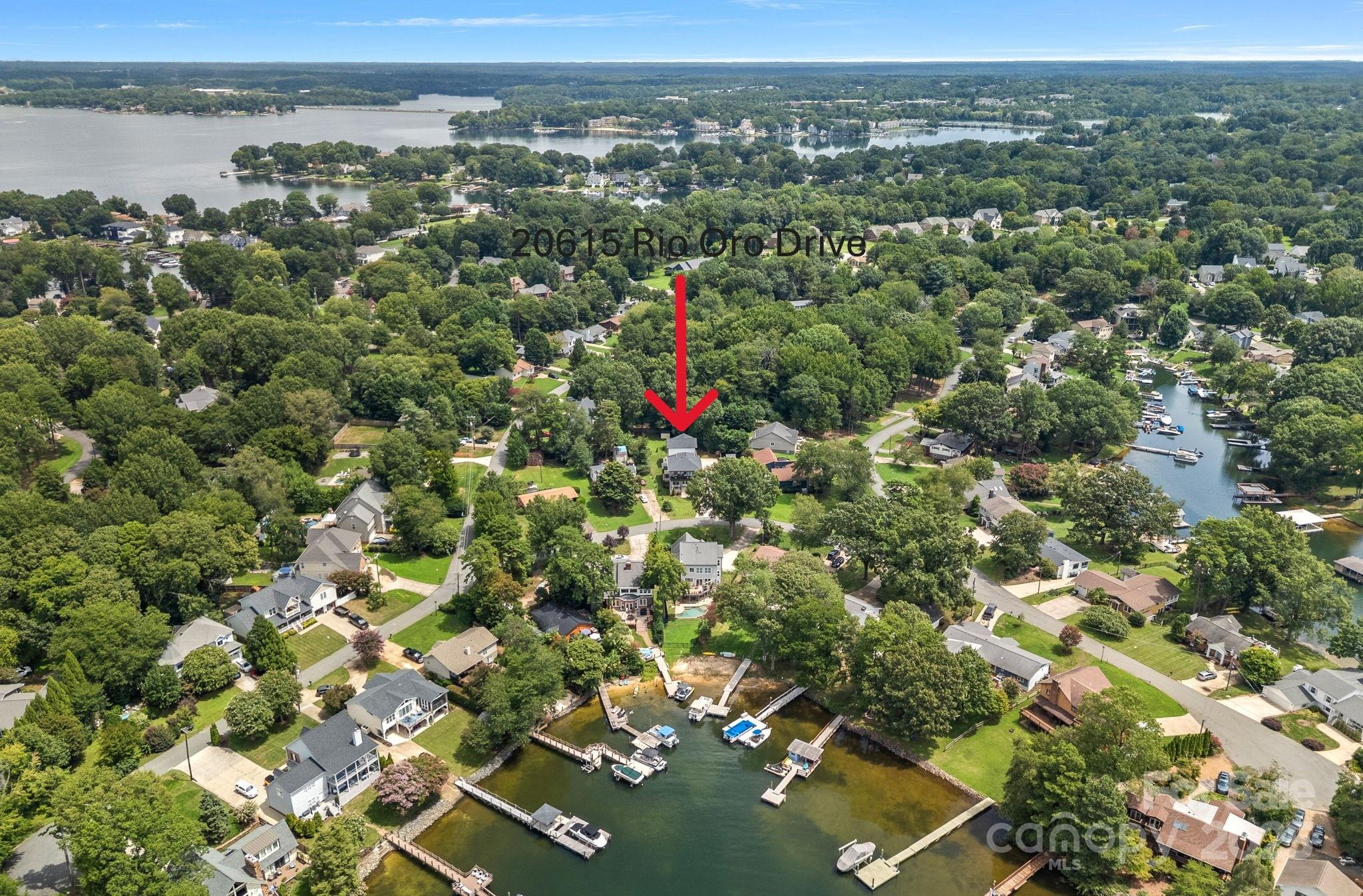20615 Rio Oro Drive Cornelius, NC 28031 - Photo 37 of 40 an aerial view of a houses with a yard