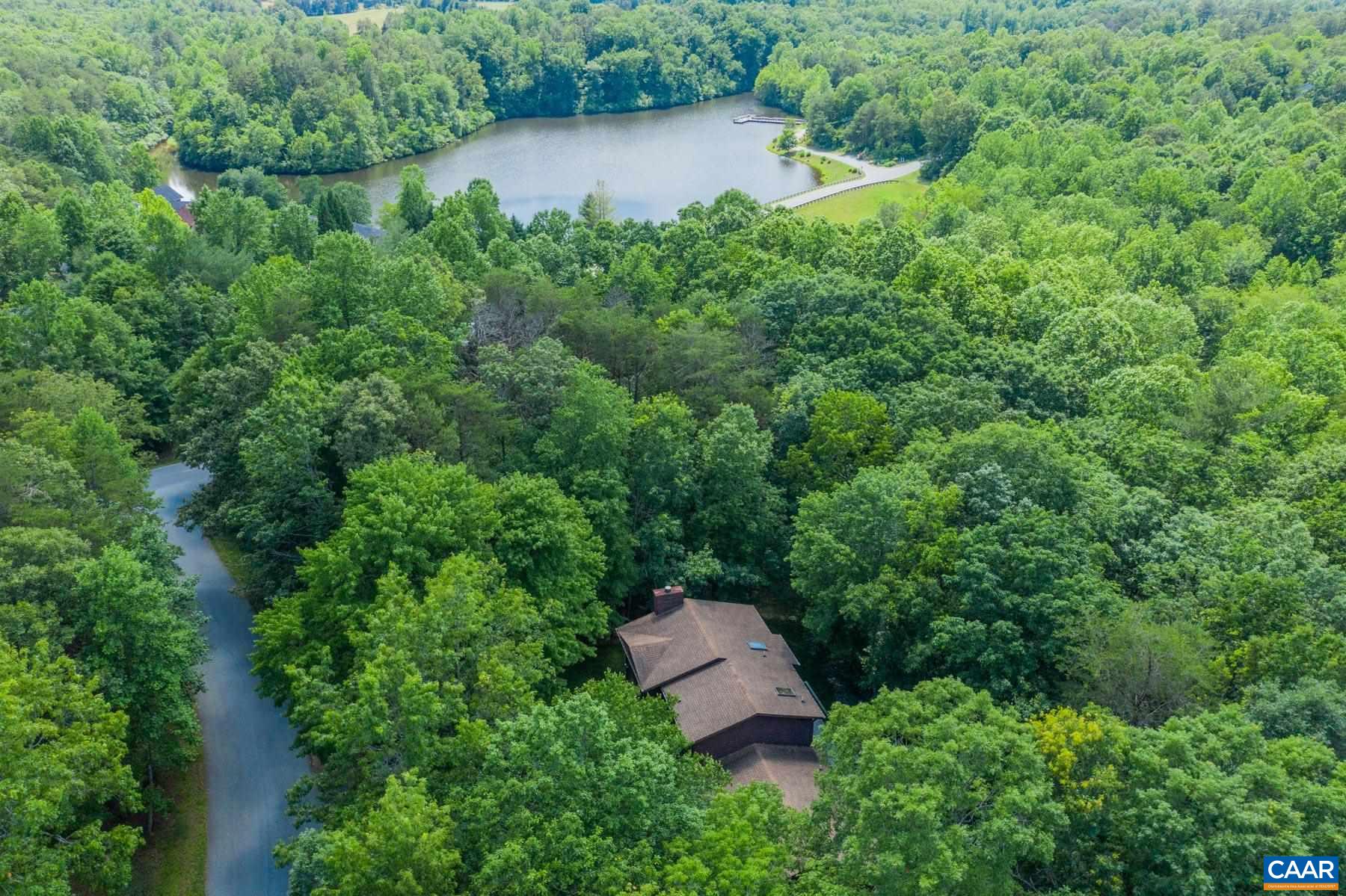 21 Briarwood Road Palmyra, VA 22963 - Photo 2 of 37 an aerial view of residential house with outdoor space and trees all around