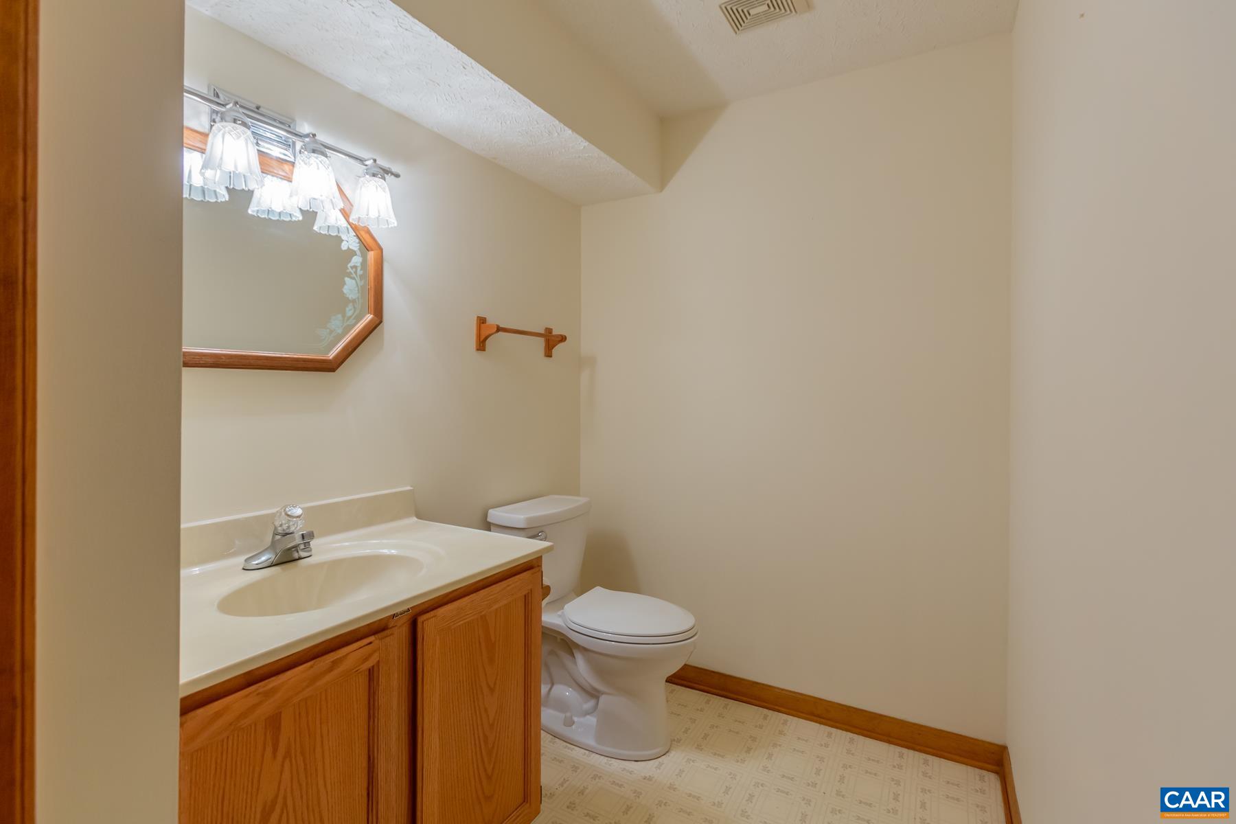 21 Briarwood Road Palmyra, VA 22963 - Photo 25 of 37 a bathroom with a sink a toilet and mirror