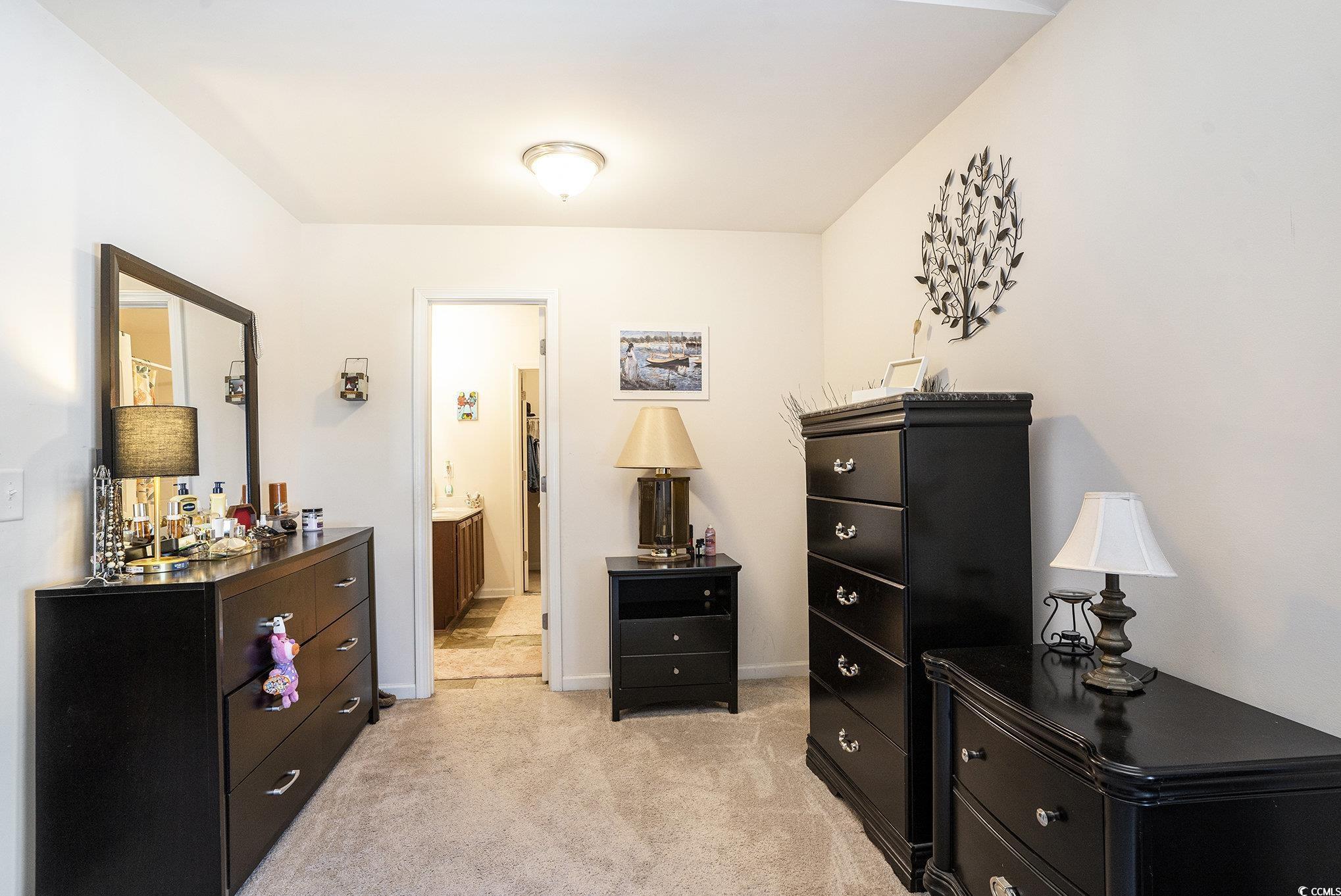 763 Trap Shooter Circle Longs, SC 29568 - Photo 18 of 37 Bedroom with light carpet and connected bathroom