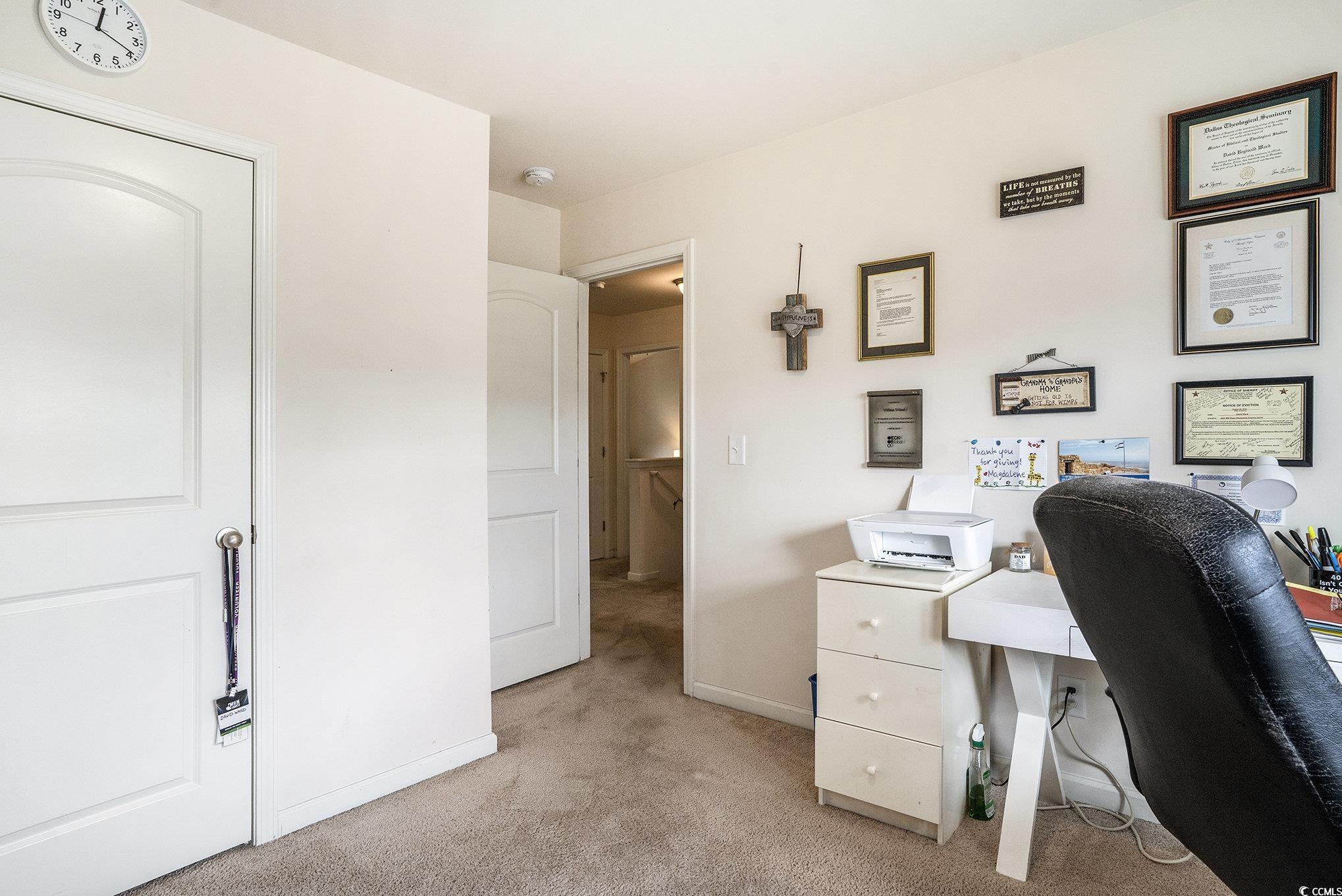 763 Trap Shooter Circle Longs, SC 29568 - Photo 22 of 37 Office space featuring light carpet and baseboards