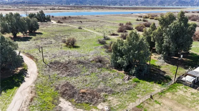a view of a yard with an outdoor space