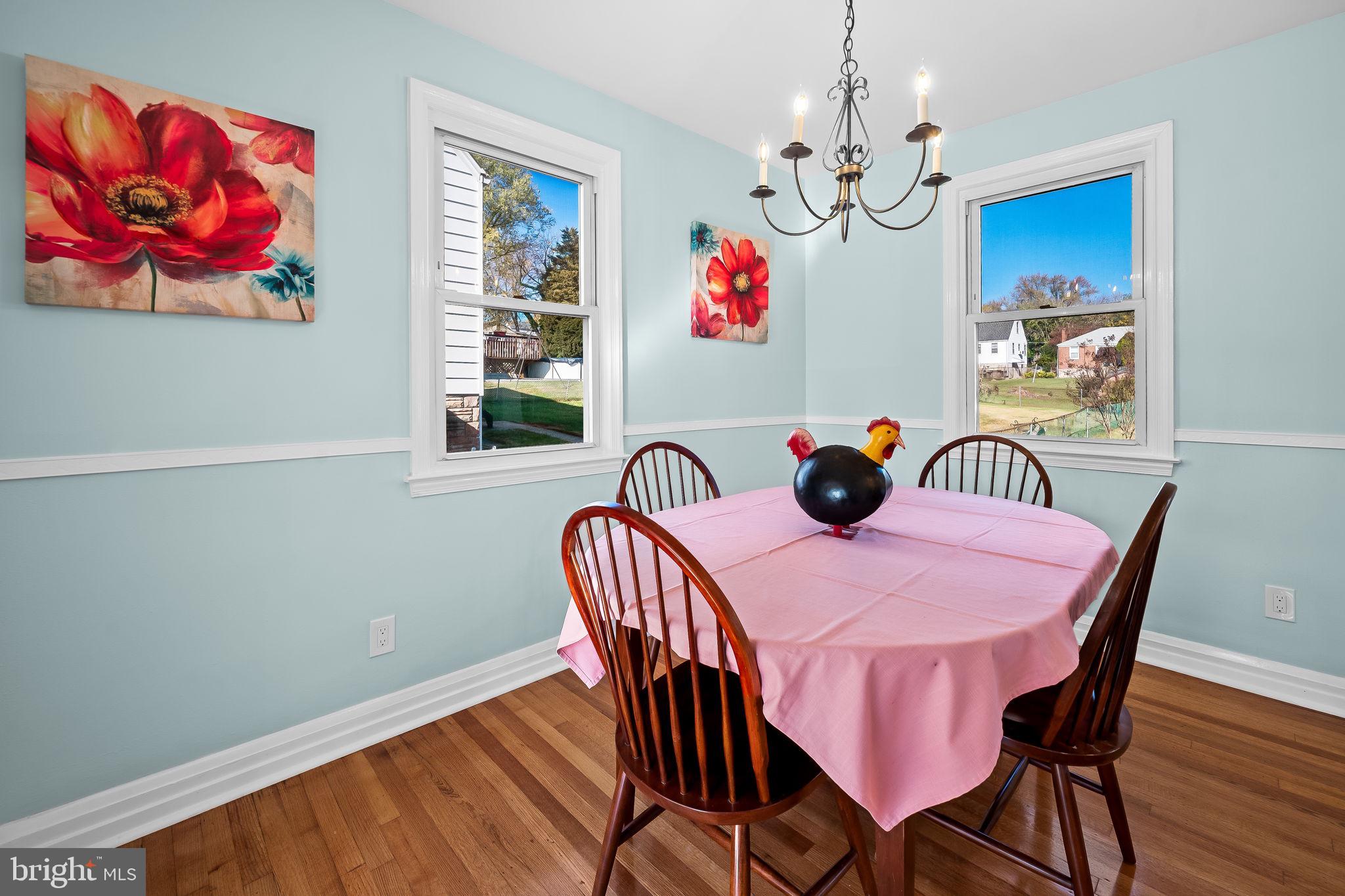 7922 Underhill Road Rosedale, MD 21237 - Photo 14 of 41 a view of a dining room with furniture and wooden floor