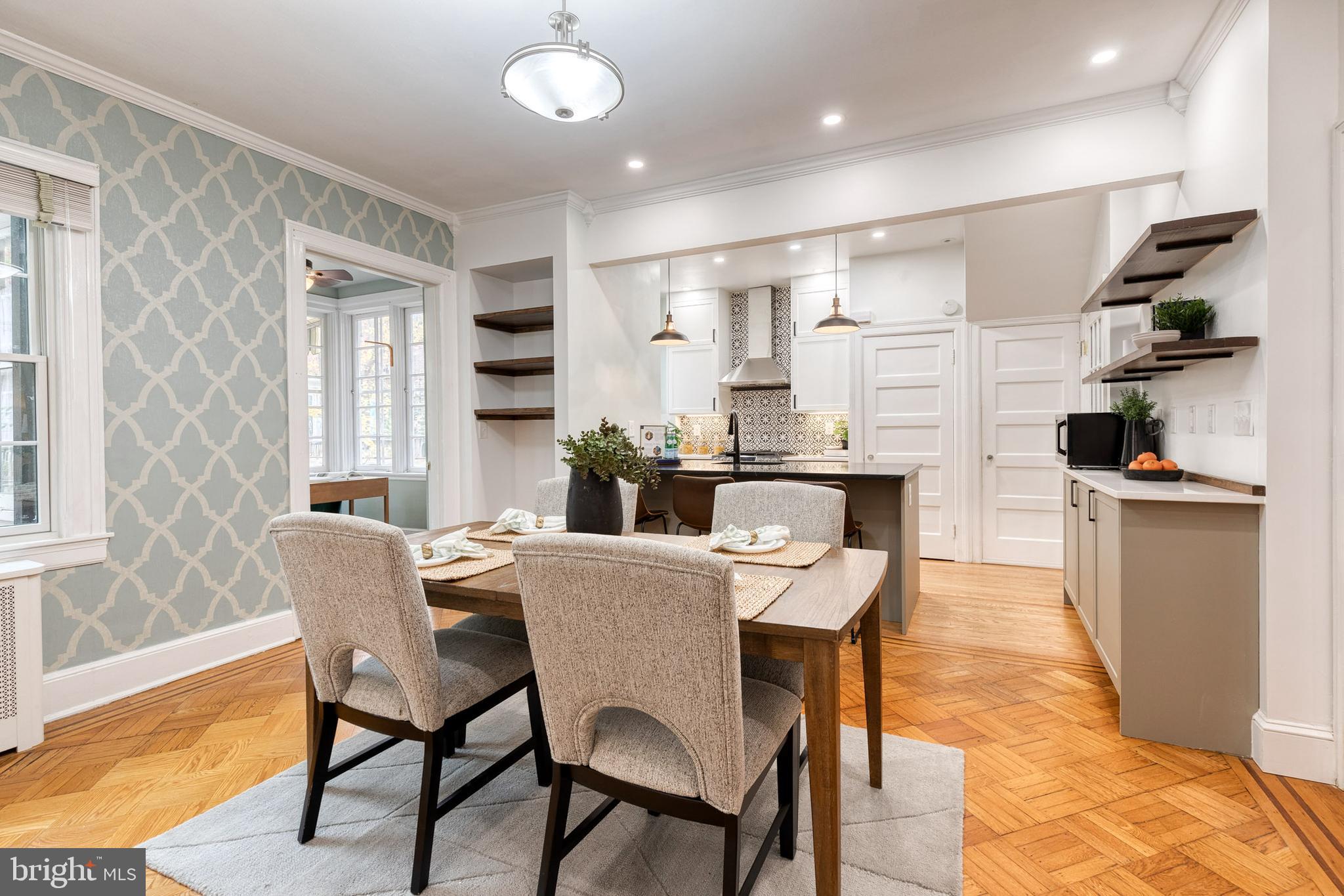3911 Canterbury Road Baltimore, MD 21218 - Photo 11 of 42 View from Dining Area into Kitchen with Island