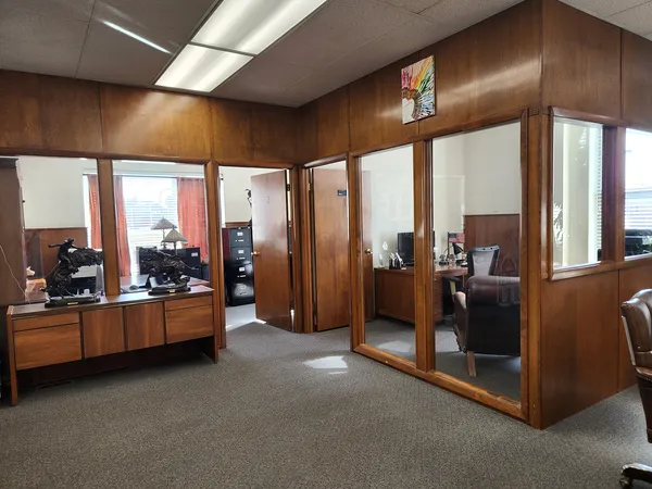 a view of a room with window