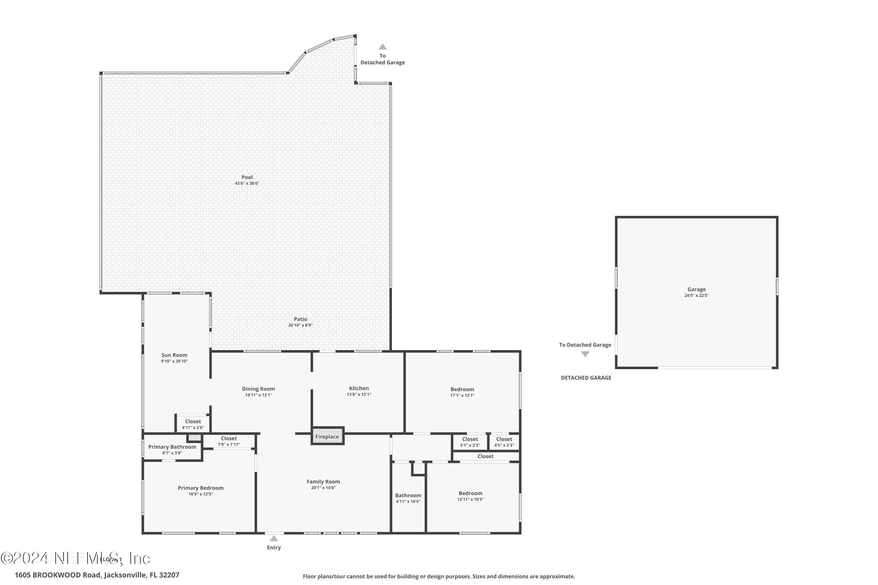 1605 Brookwood Road Jacksonville, FL 32207 - Photo 40 of 40 a picture of floor plan