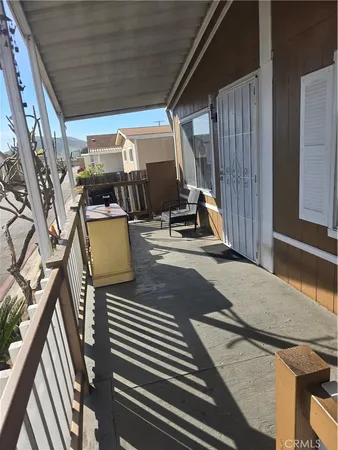 a view of outdoor space with seating area