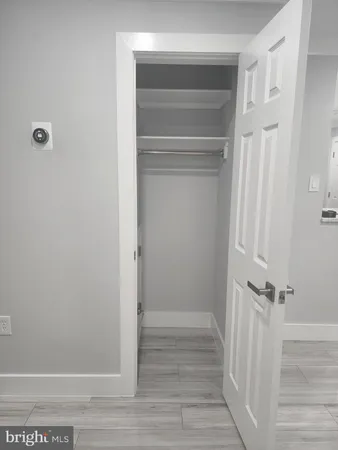 a view of a walk in closet