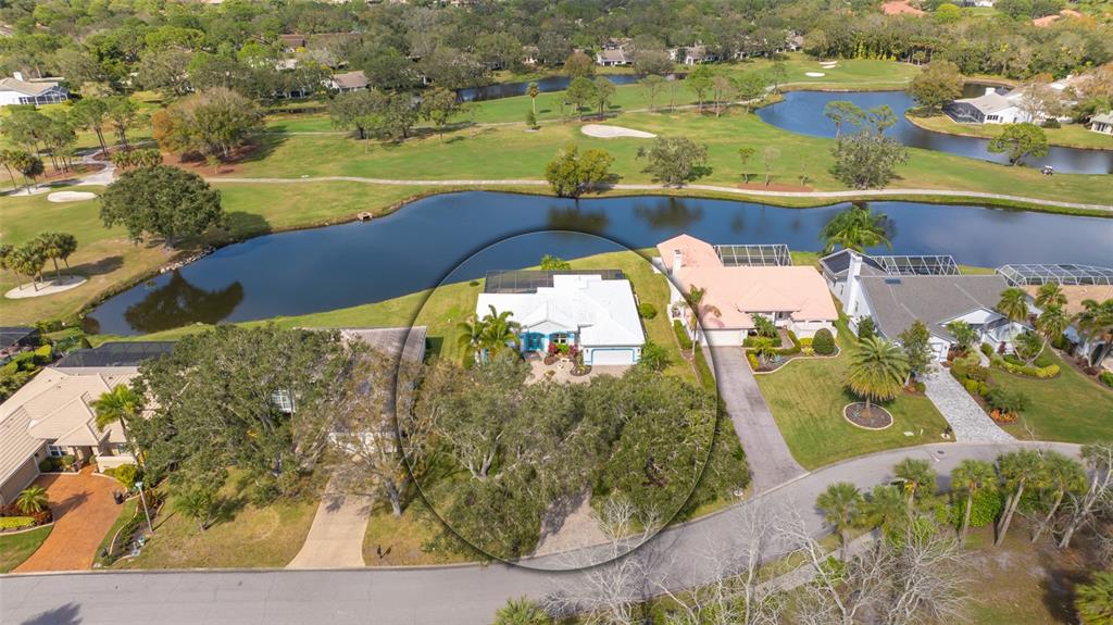 Oversized lot with view of the water and the golf course
