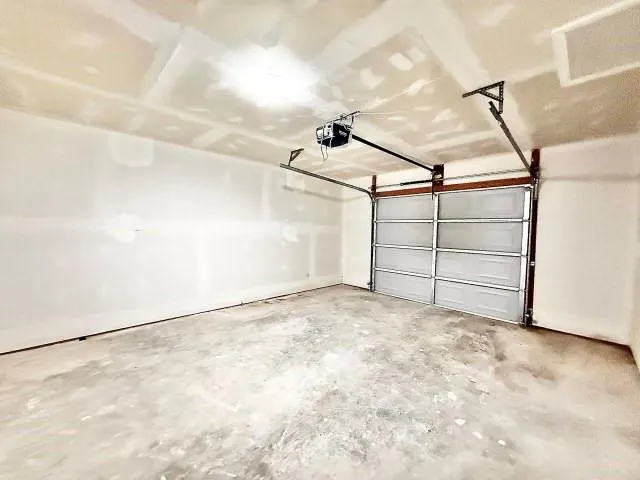 a view of a garage