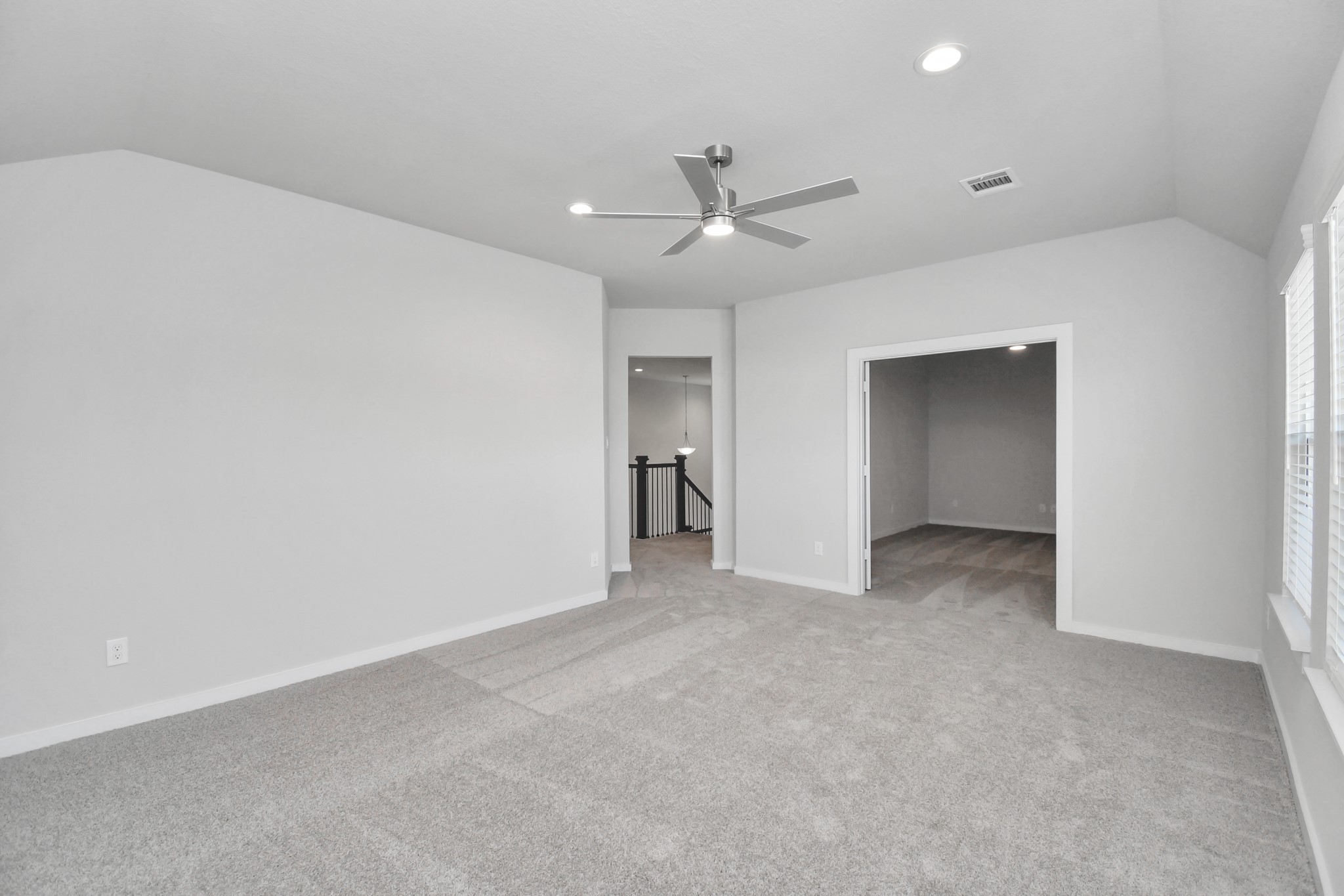 3019 Knotty Frst Drive Spring, TX 77373 - Photo 31 of 47 Come upstairs and enjoy a day of leisure in this fabulous game room! This is the perfect hangout spot or adult game room! Features plush carpet, high ceilings, custom paint and windows for plenty of natural light.