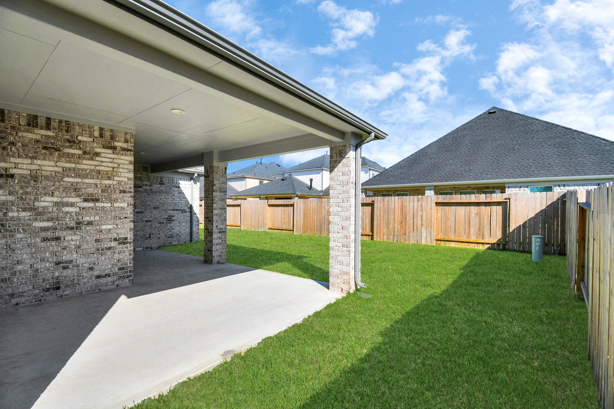 3019 Knotty Frst Drive Spring, TX 77373 - Photo 41 of 47 Experience outdoor living at its finest on this expansive covered patio, thoughtfully designed for BBQs and delightful outdoor dining.