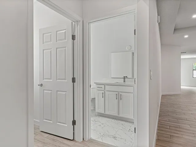 a view of bathroom with shower