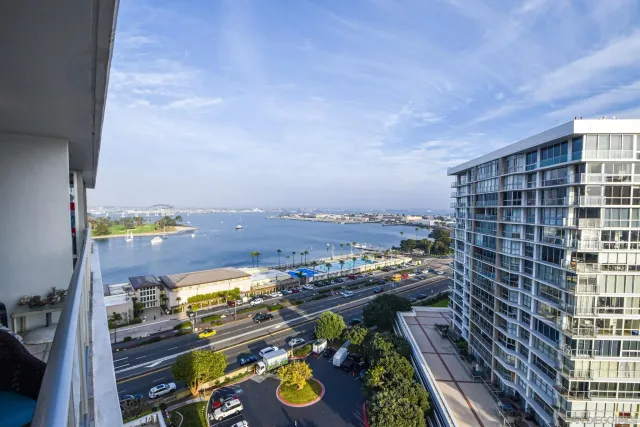 an aerial view of a city