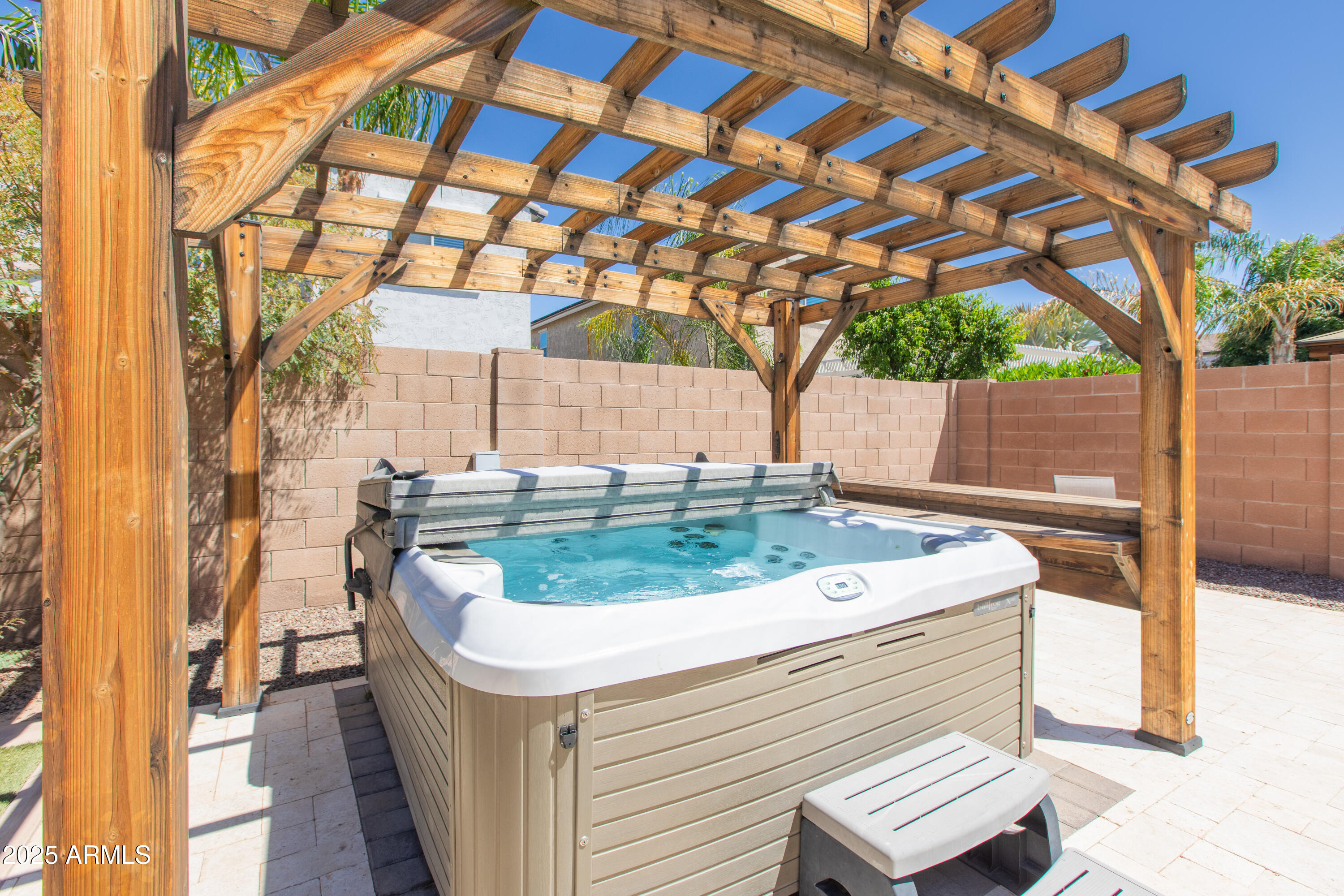 20084 Rosa Road Queen Creek, AZ 85142 - Photo 46 of 53 a view of a backyard with sitting area