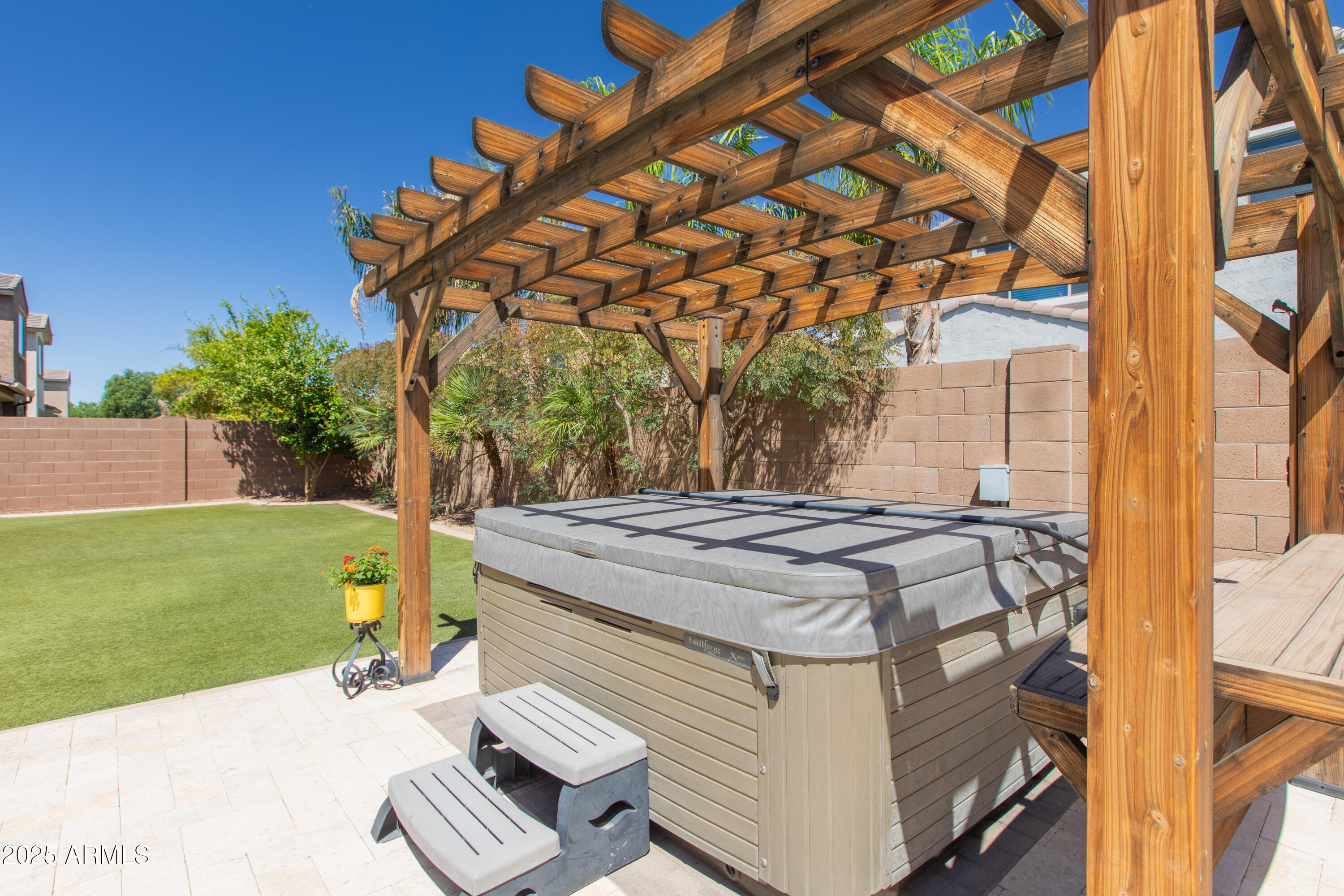 20084 Rosa Road Queen Creek, AZ 85142 - Photo 47 of 53 a spacious bathroom with a sink and a yard