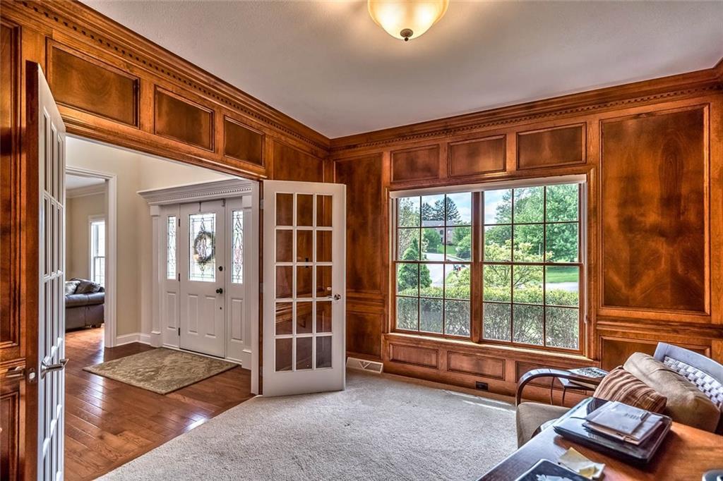 167 Pinkerton Road Wexford, PA 15090 - Photo 11 of 25 Classically appointed, the den is complete with bookcases and judges paneling.