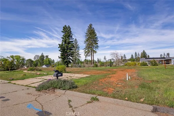 a view of a lake with a big yard