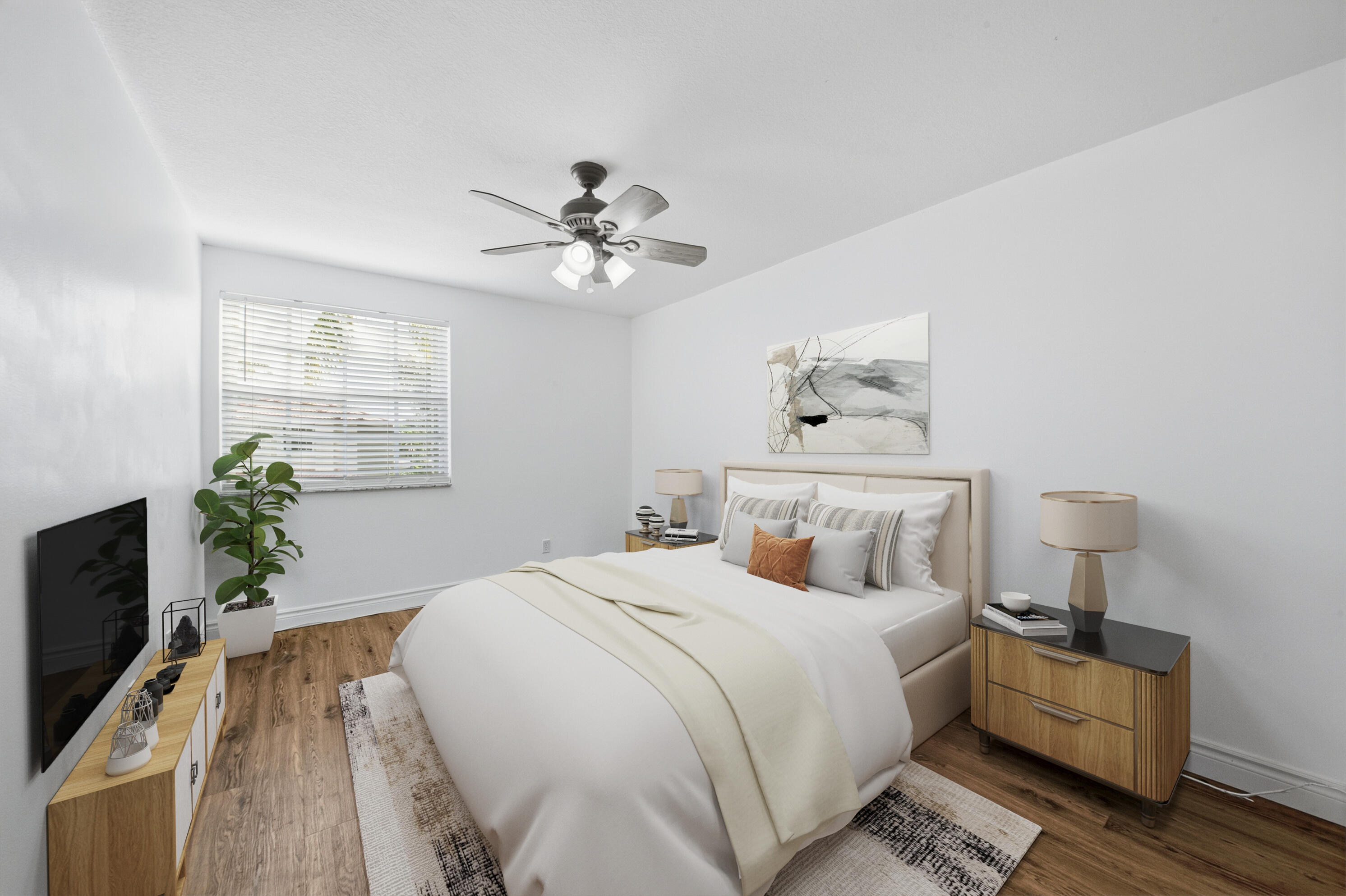 8021 Stirrup Cay Court Boynton Beach, FL 33436 - Photo 15 of 23 a bed room with a bed a tv and a window