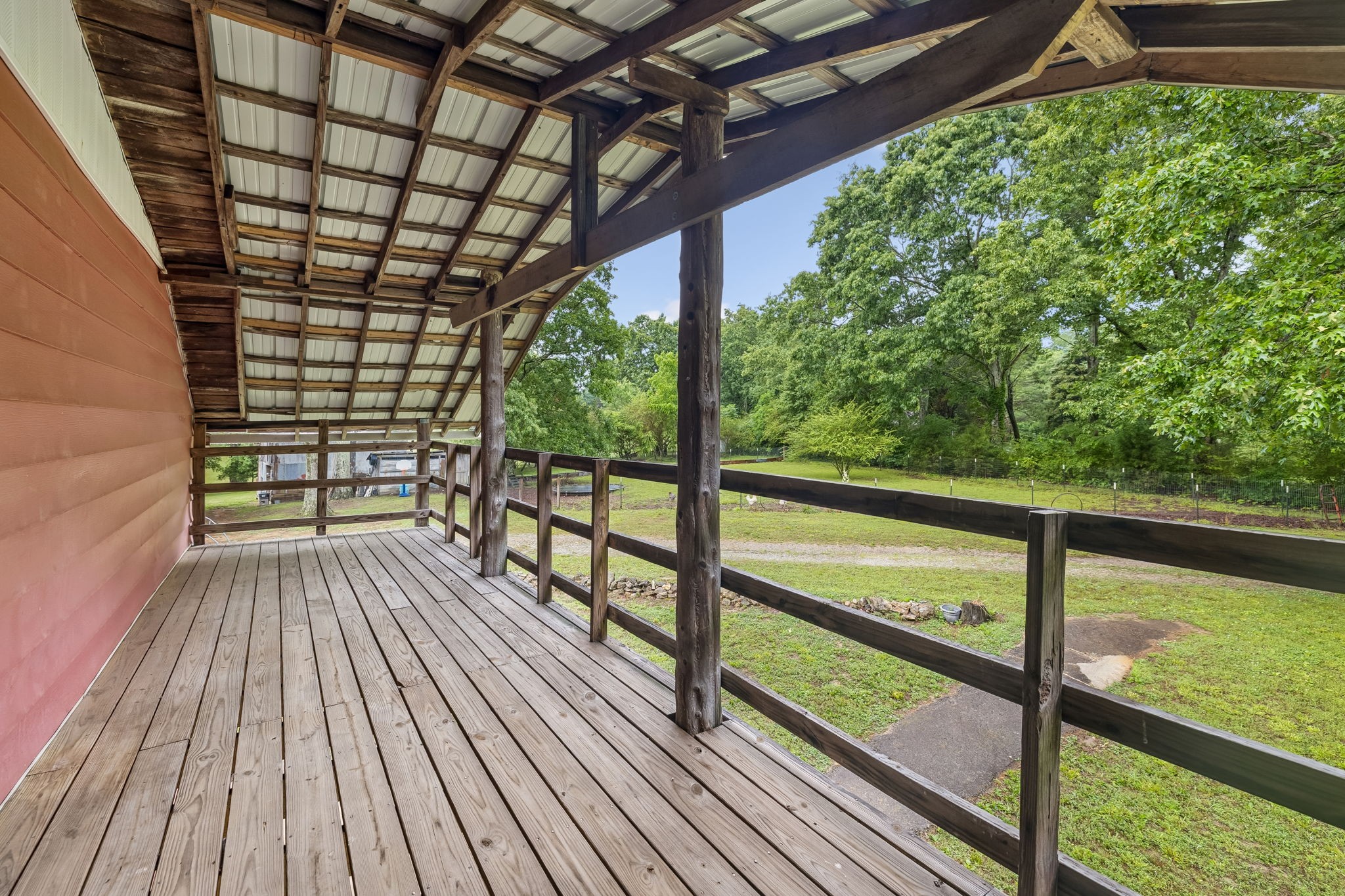 121 Hannah Road Summertown, TN 38483 - Photo 34 of 52 a view of balcony with wooden floor