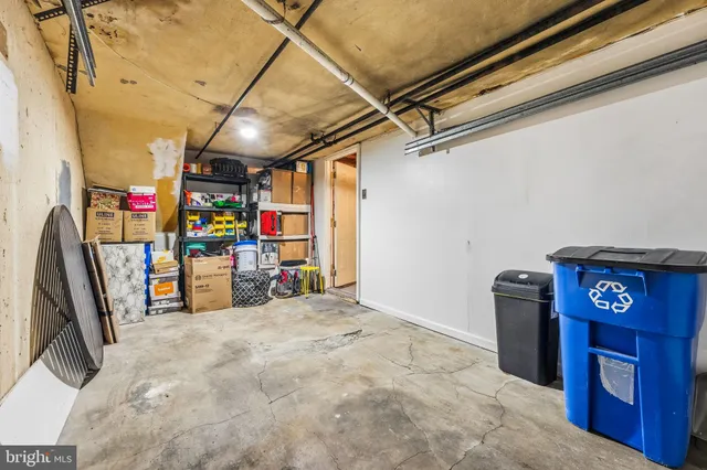 a view of storage and utility room