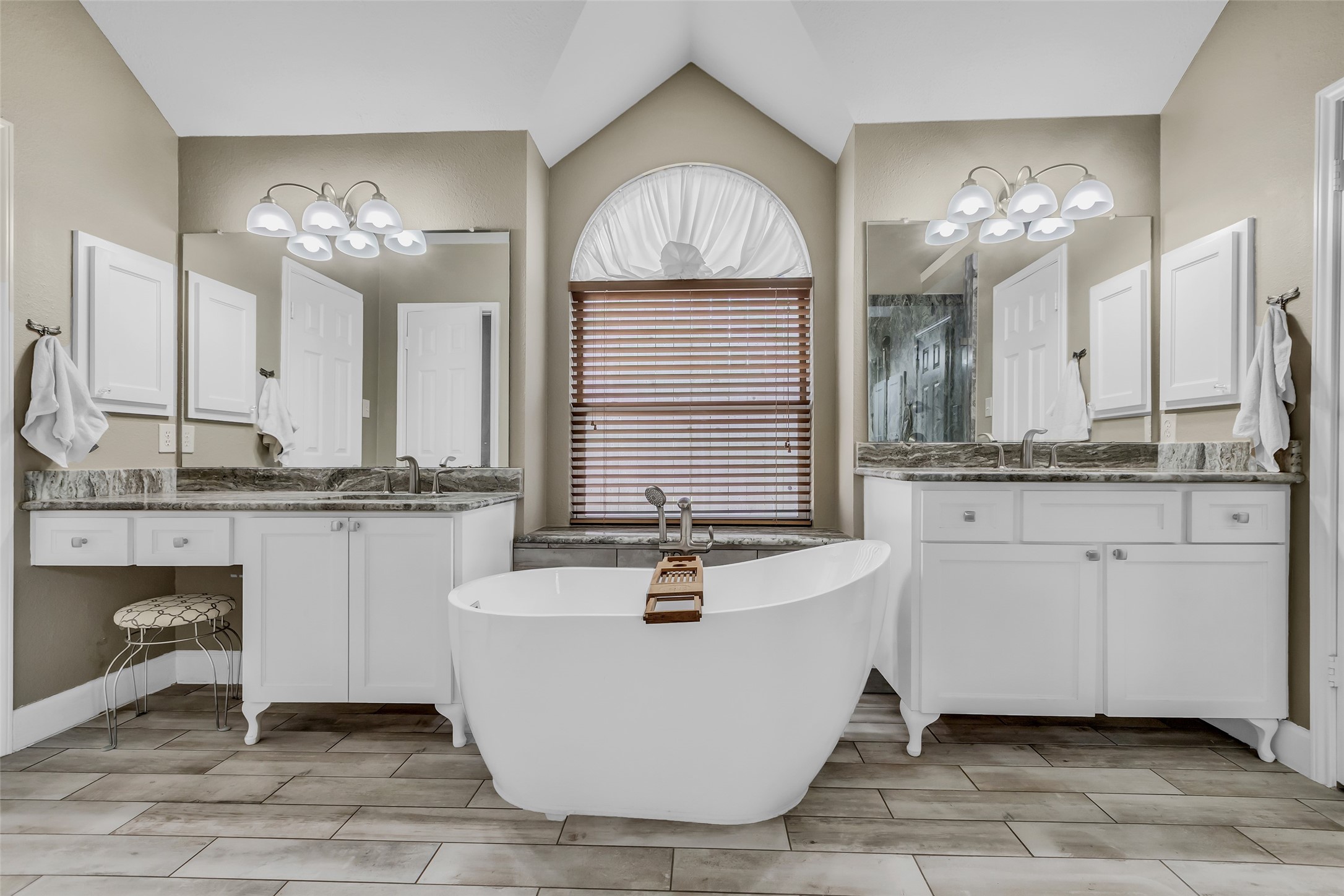 326 North Cypress Estates Circle Spring, TX 77388 - Photo 24 of 39 a spacious bathroom with a sink double vanity and a mirror
