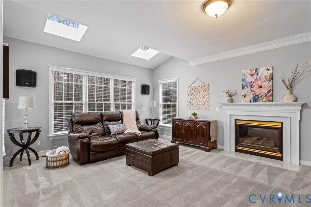 13914 Sagebrook Road Midlothian, VA 23112 - Photo 14 of 49 a living room with furniture and a fireplace