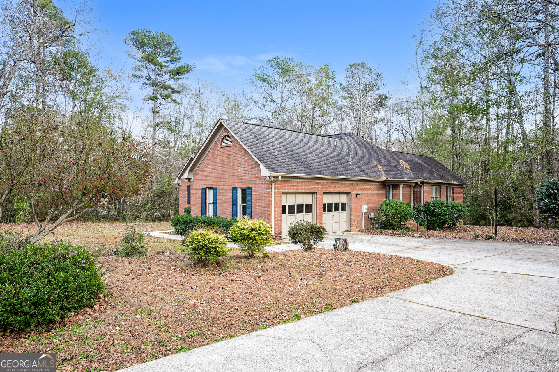 100 Red Maple Drive Hampton, GA 30228 - Photo 18 of 22 a view of a big house with a garden and plants