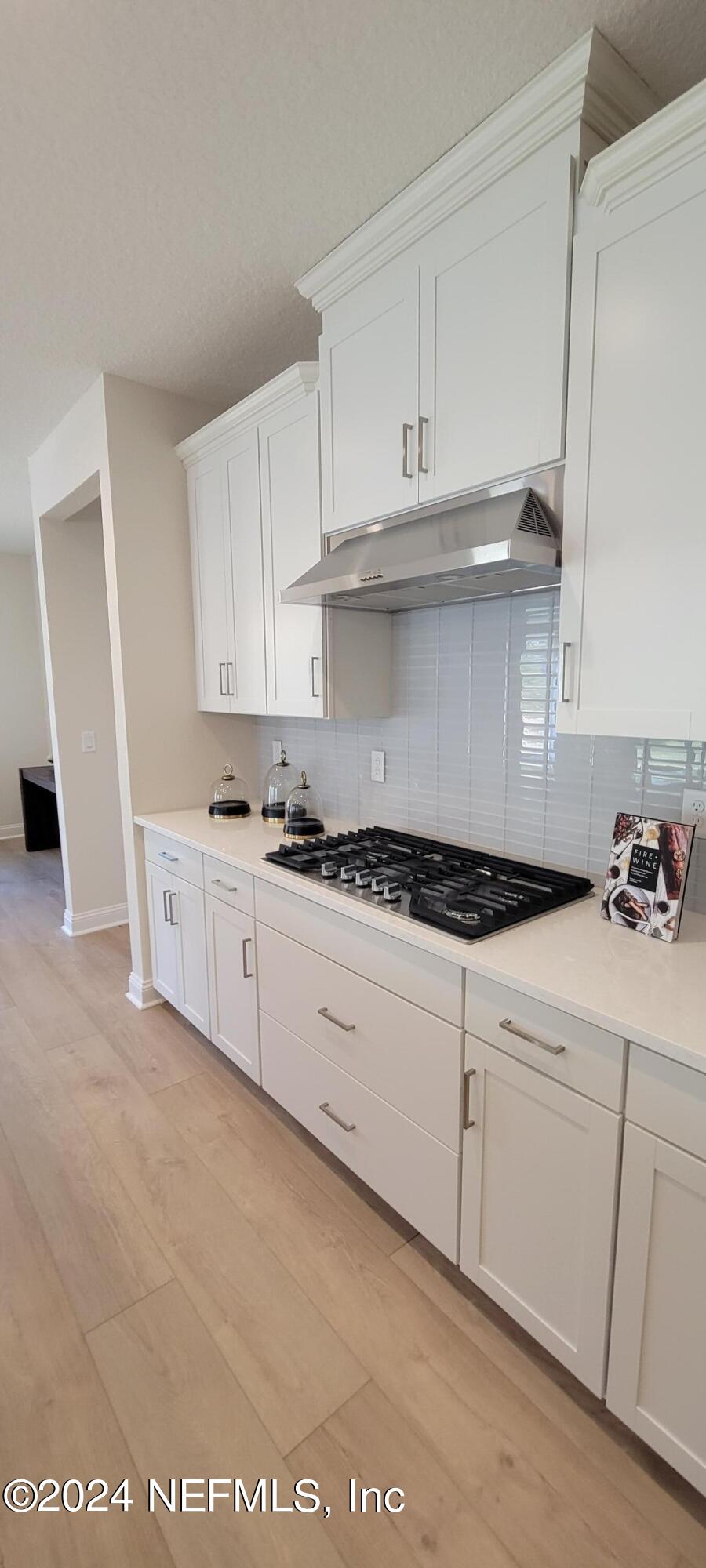 307 Ranch Land Circle St. Johns, FL 32259 - Photo 18 of 95 a kitchen with granite countertop white cabinets and white appliances