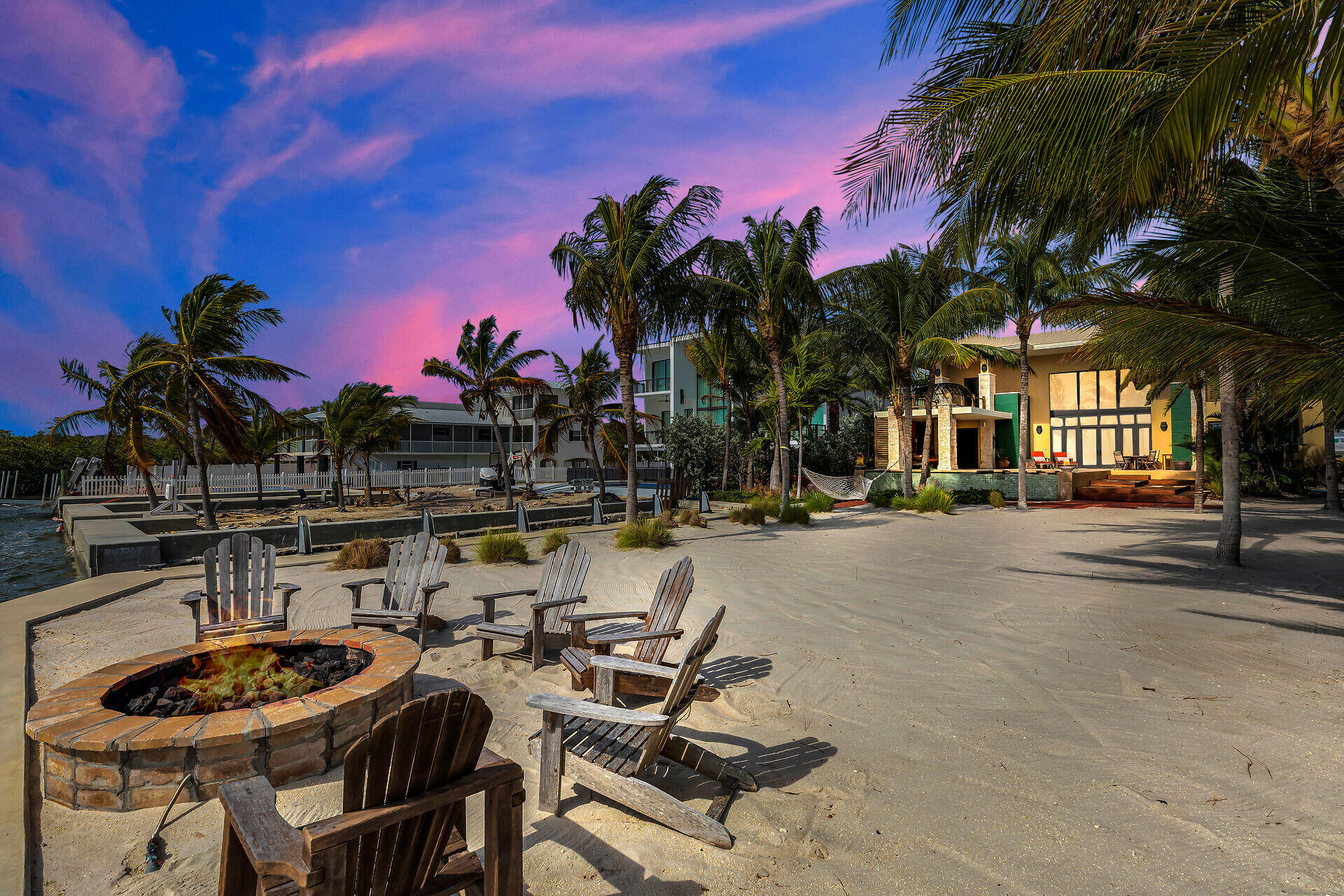 352 Sound Drive Key Largo, FL 33037 - Photo 4 of 61 Fire pit on the beach