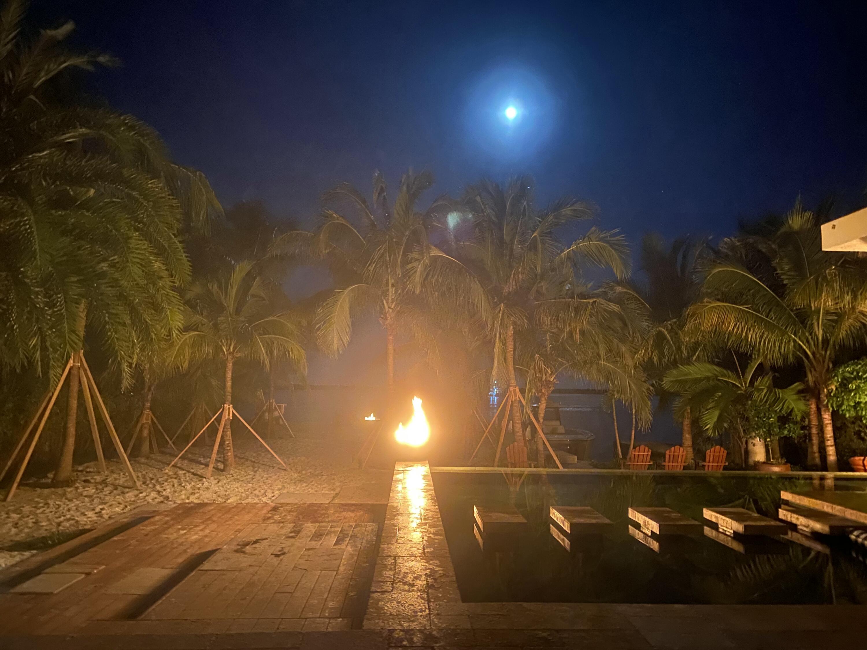 352 Sound Drive Key Largo, FL 33037 - Photo 55 of 61 Poolside Fire Feature & Palms