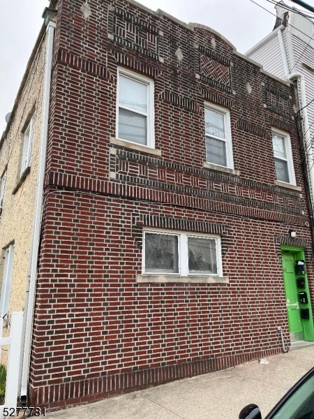 a view of a brick building