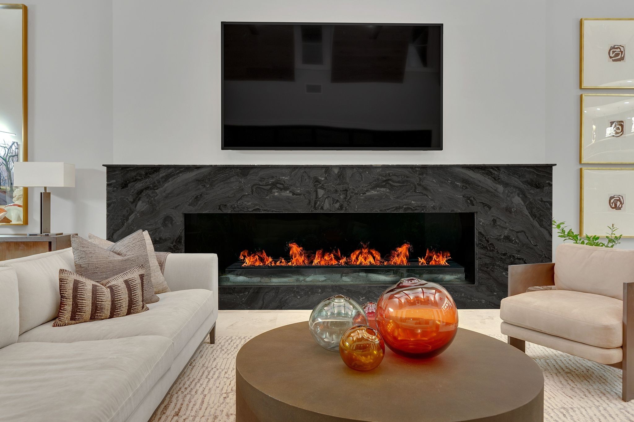 6313 Percheron Lane Arrington, TN 37014 - Photo 78 of 87 a living room with furniture a fireplace and a fireplace
