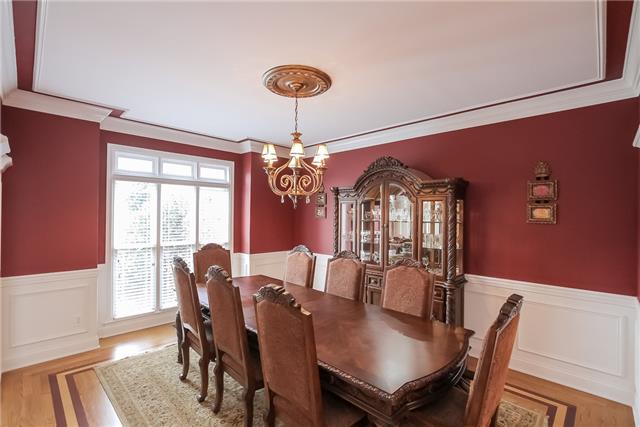 1099 Sunset Road Brentwood, TN 37027 - Photo 4 of 20 Beautiful formal dining space, note the extra trim work and detailing in the hardwoods