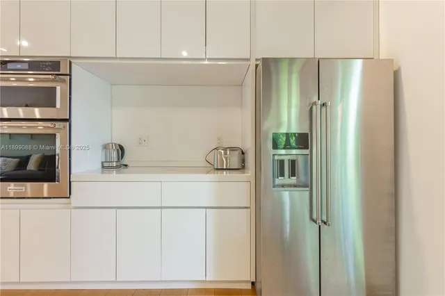 a room with a window and a table