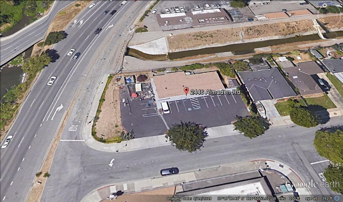 2446 Almaden Road San Jose, CA 95125 - Photo 1 of 17 an aerial view of a house with a garden