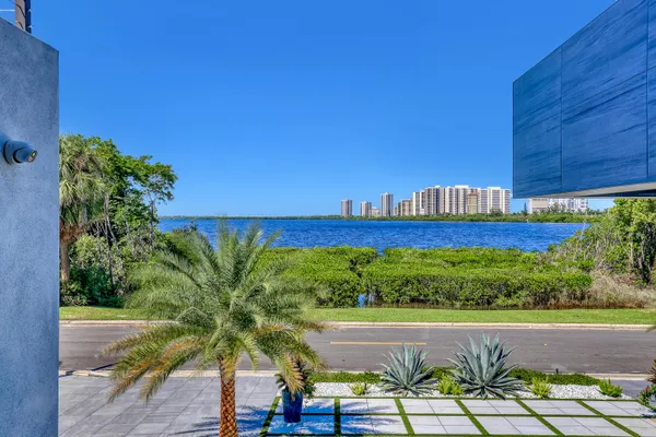 a view of an outdoor from a porch