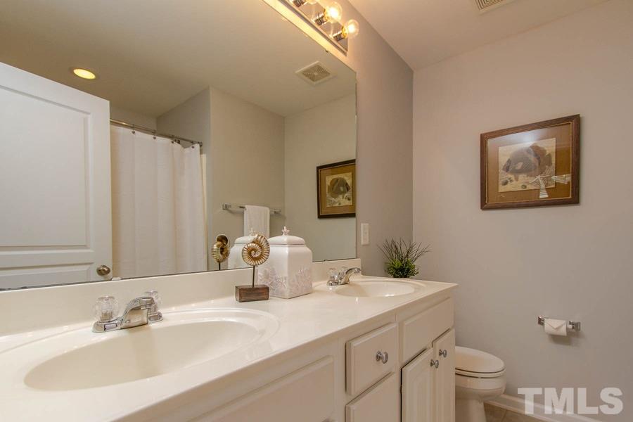 224 Cedar Elm Road Durham, NC 27713 - Photo 12 of 14 Master Bath with FRESH PAINT is truly MOVE-IN ready!