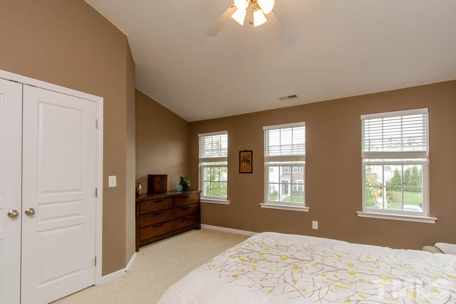 224 Cedar Elm Road Durham, NC 27713 - Photo 8 of 14 VAULTED Master Retreat with EN SUITE bathroom with tile.