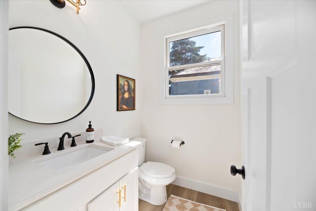 1101 Harrison Street Lynchburg, VA 24504 - Photo 24 of 66 a bathroom with a sink mirror and toilet