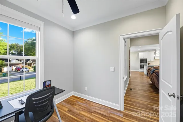 a room with furniture and a window