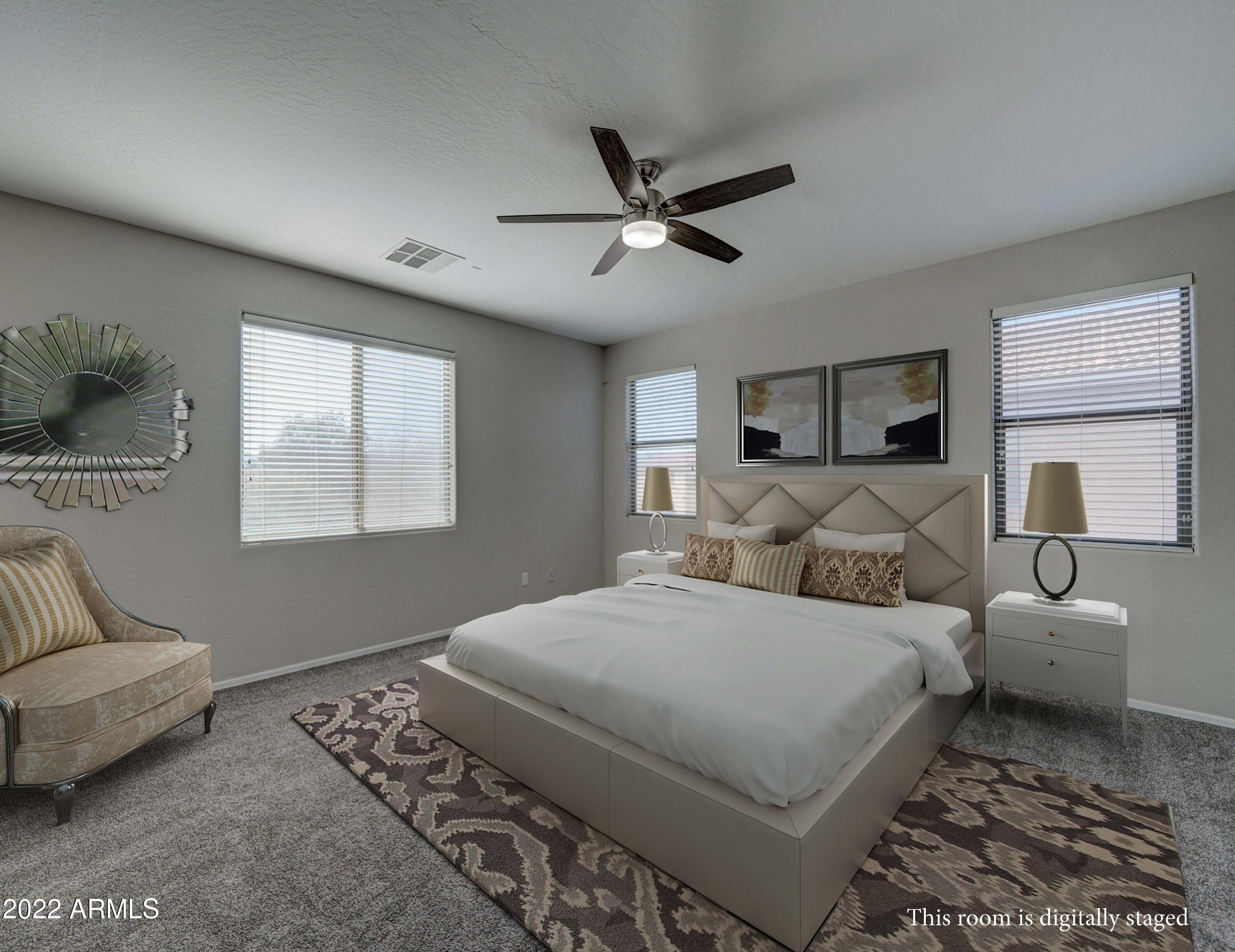 6827 West St Catherine Avenue Laveen, AZ 85339 - Photo 31 of 58 Master Bedroom Digitally Staged