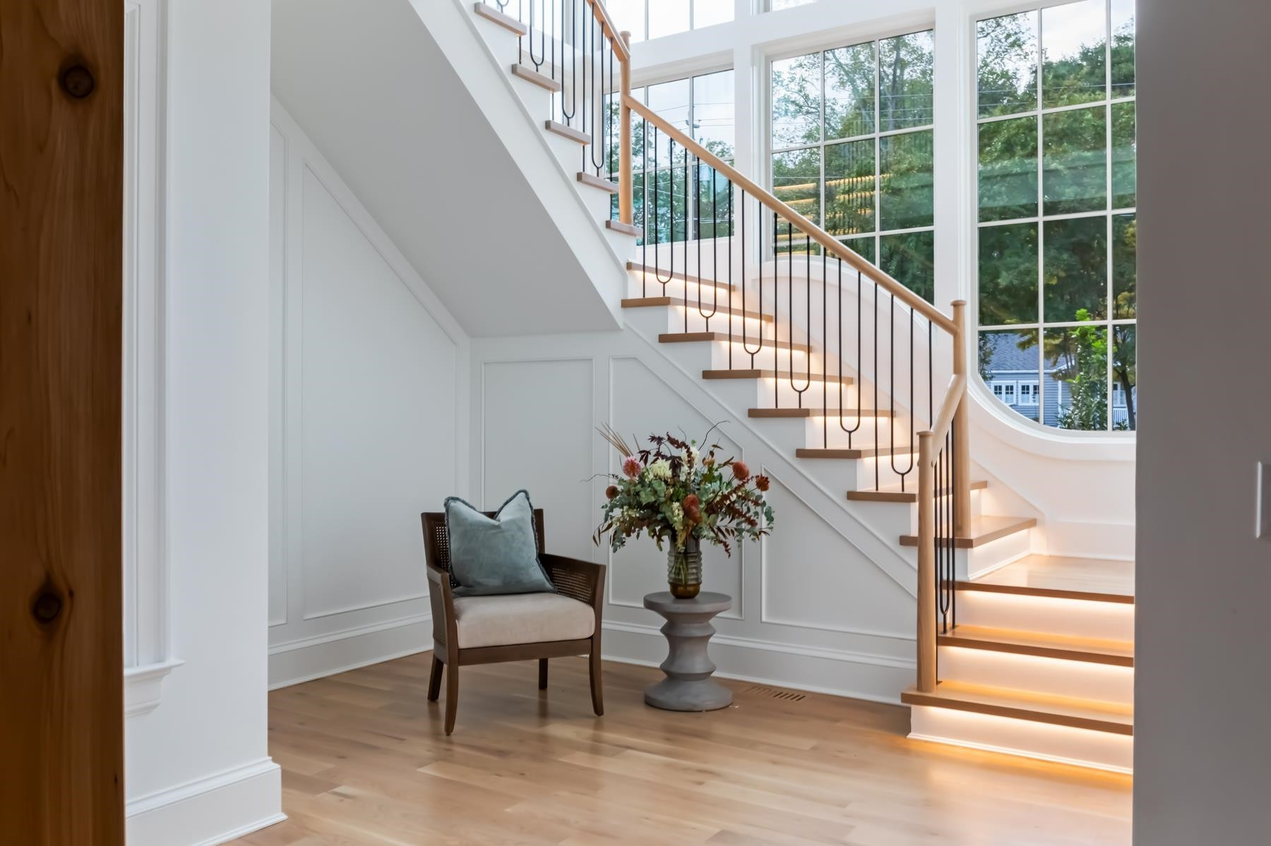 727 Lake Boone Trail Raleigh, NC 27607 - Photo 58 of 100 a view of entryway with wooden floor and a potted plant