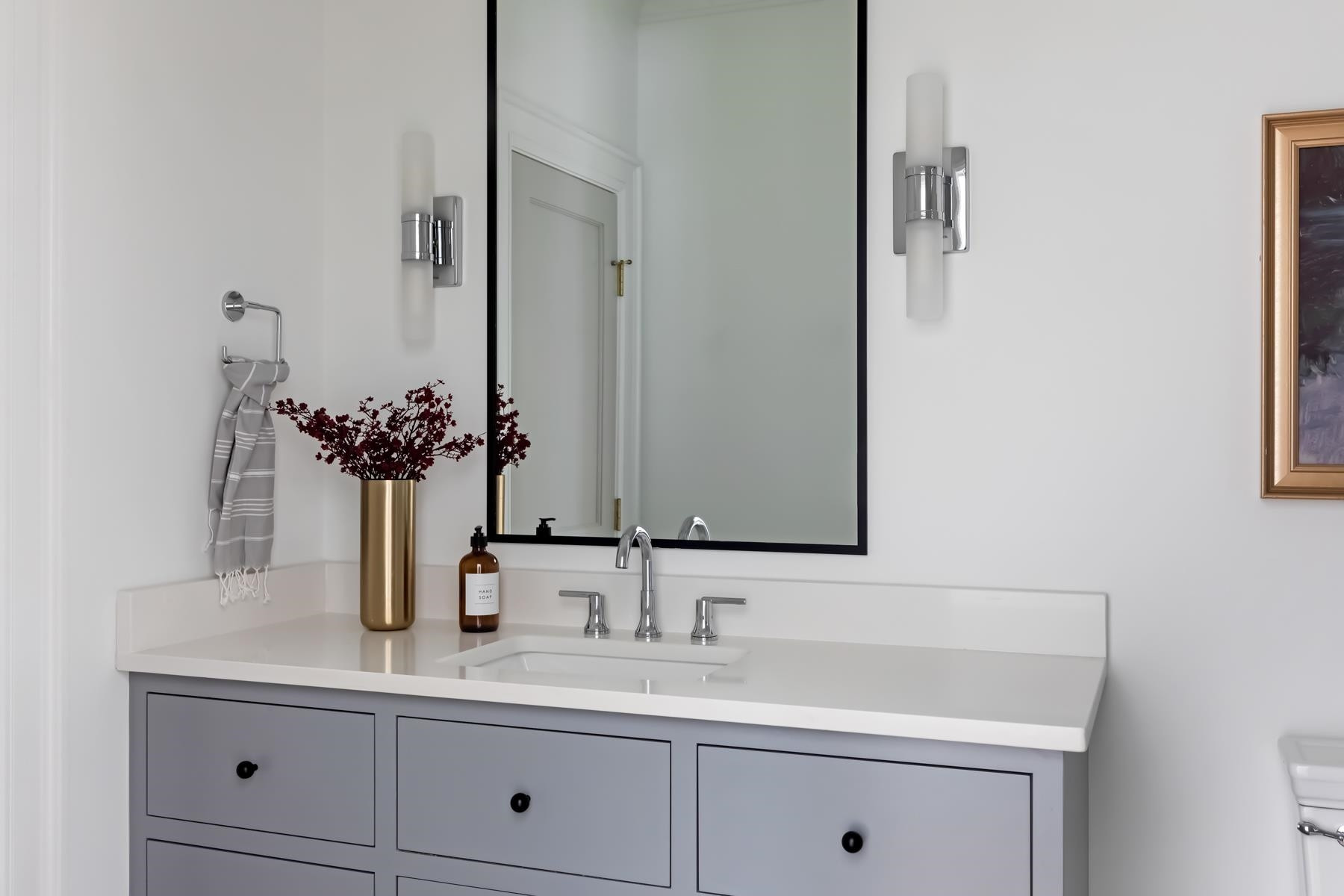 727 Lake Boone Trail Raleigh, NC 27607 - Photo 72 of 100 a bathroom with a sink and a mirror