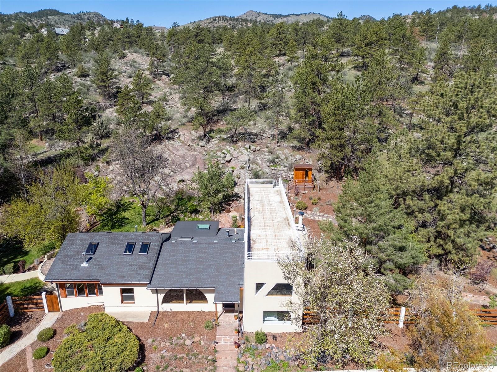 1669 Apple Valley Road Lyons, CO 80540 - Photo 2 of 48 an aerial view of a house