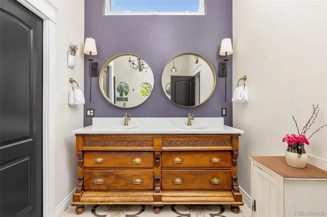 a front view of a house with granite countertop