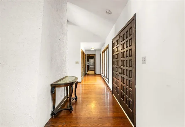 a very nice looking room with a large window